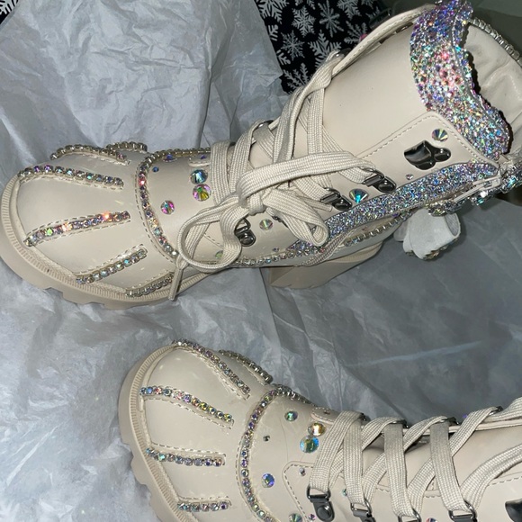 Custom Rhinestone Steve Madden Boots Sample - Picture 3 of 9
